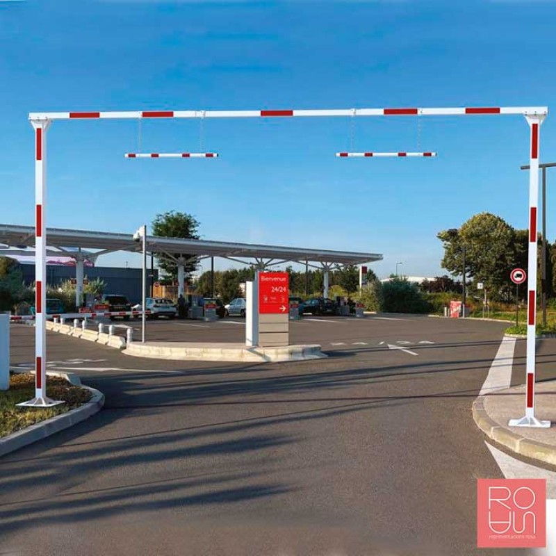 Limitador d'alçada per a camions i caravanes